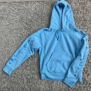 Light blue champion hoodie